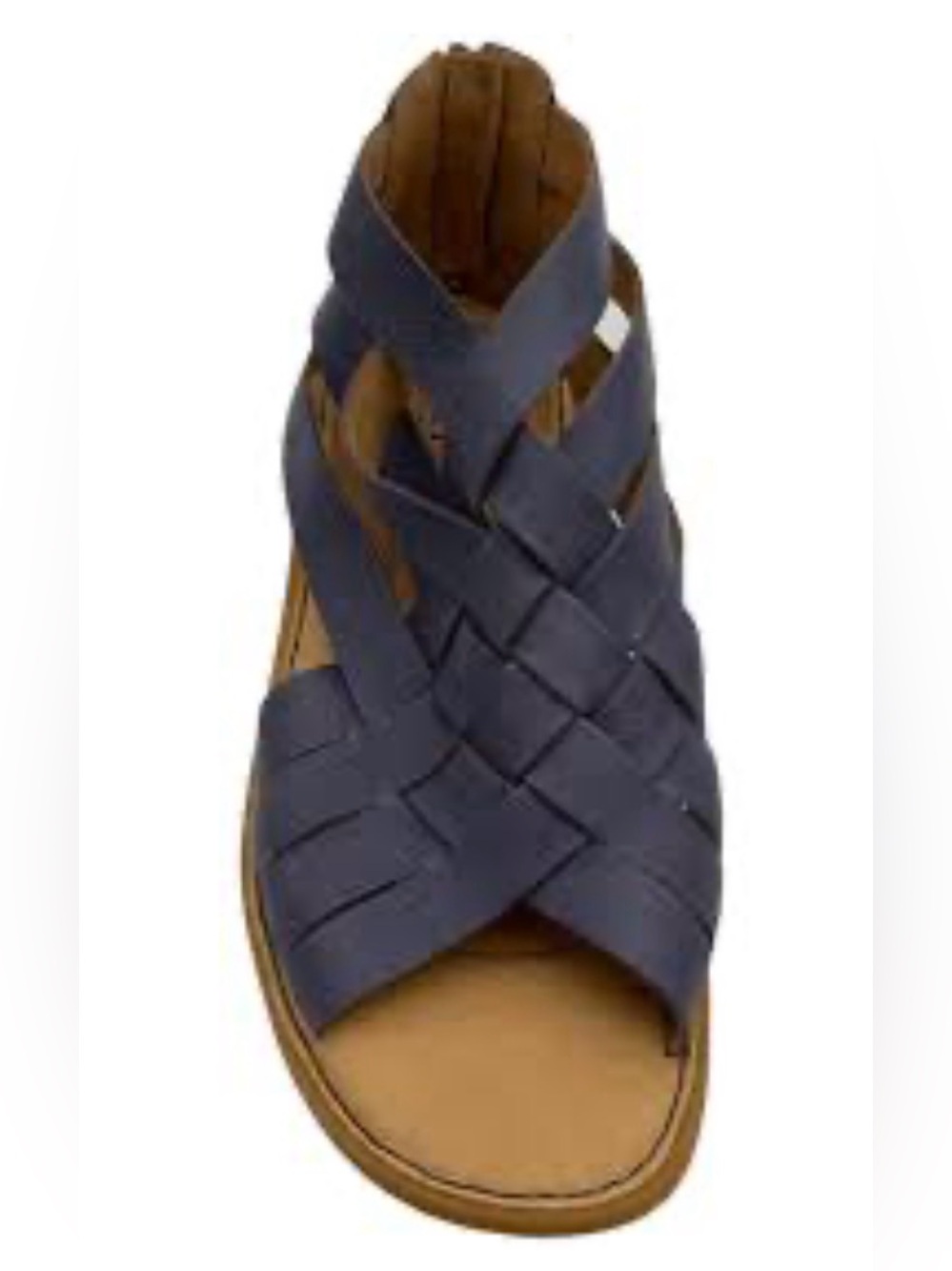 Born IWA Women's Woven Leather Sandals in Blue 9 - Picture 12 of 12